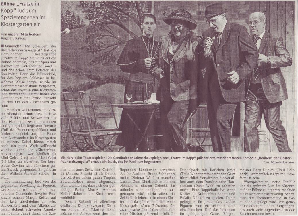 Westerwälder Zeitung (07.11.2011)